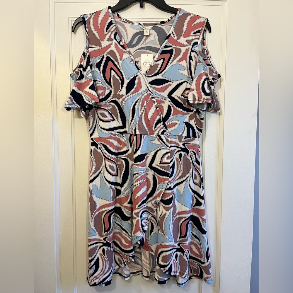 Cato pink paisley dress NWT